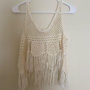 knit crochet crop top